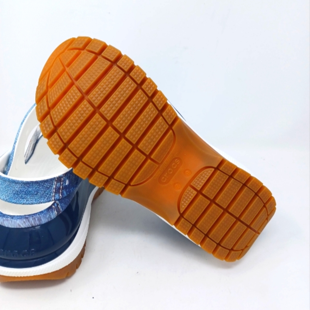 CROCS Mega Crush Denim Sandal Women's 9 - Picture 7 of 10